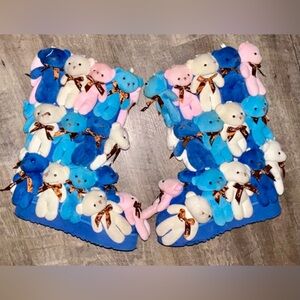 AZALEA WANG HONEY PIE TEDDY BEAR FLAT BOOT IN MULTI Size 8